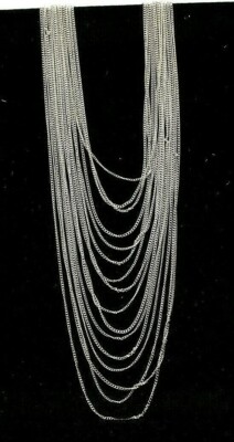 BCBGeneration BCBG Jewelry Silver Tone Layered Chain Necklace 51769