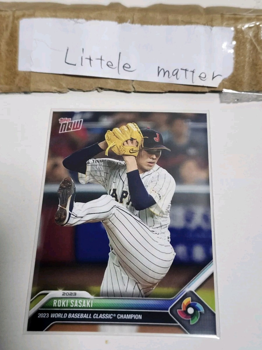 2023 Topps Now Roki Sasaki #WBCJPN9 WBC Champions Team