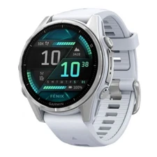 Garmin fenix 8 AMOLED 43mm Smartwatch Elite GPS Fitness (Silver/Whitestone)