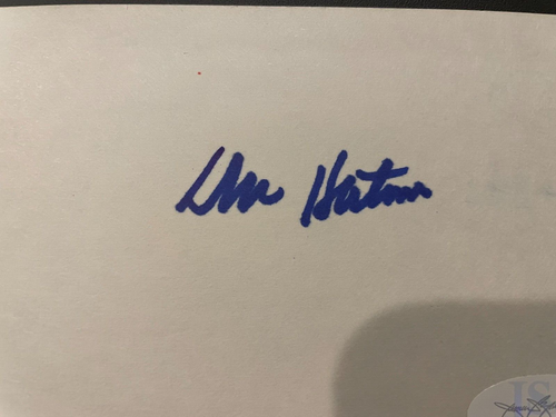 Don Hutson Signed Index Card Autograph GB Packers Football Hall of Fame JSA - Picture 3 of 4