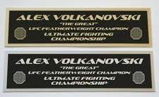 Alex Volkanovski UFC nameplate for signed autographed mma gloves photo or case 