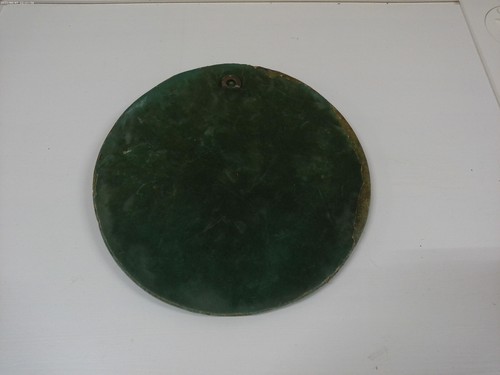 Vintage Aztec 10" Solar Sun Inlay Stones Calendar Plaque Maya Inca Sculpture - Picture 3 of 8
