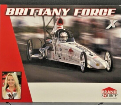 VRHTF NHRA COOL RARE BRITTANY FORCE BRAND SOURCE SUPER COMP DRAGSTER HAND OUT