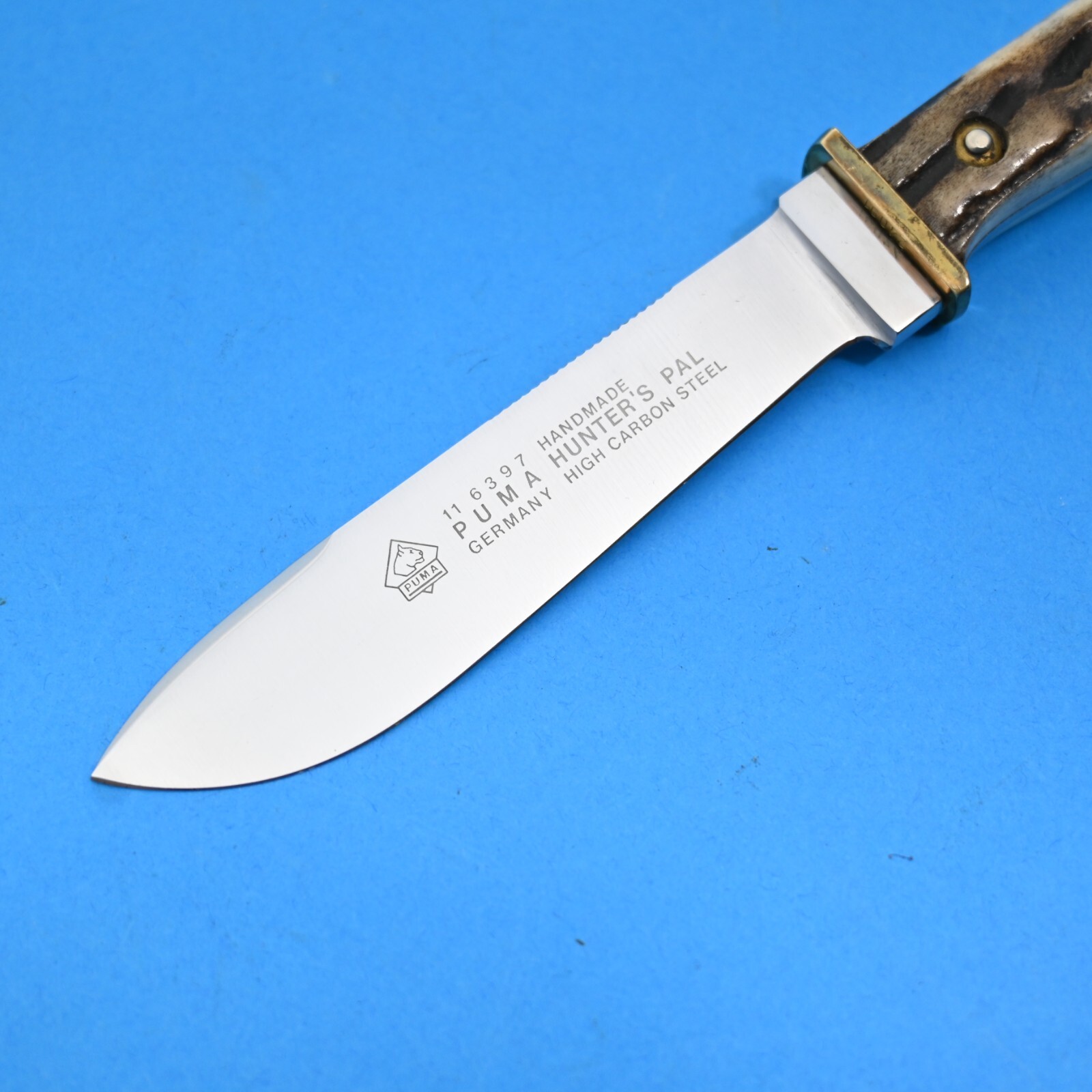 PUMA, GERMANY 11 6397 HANDMADE HUNTER’S PAL HUNTING KNIFE, 24091, c