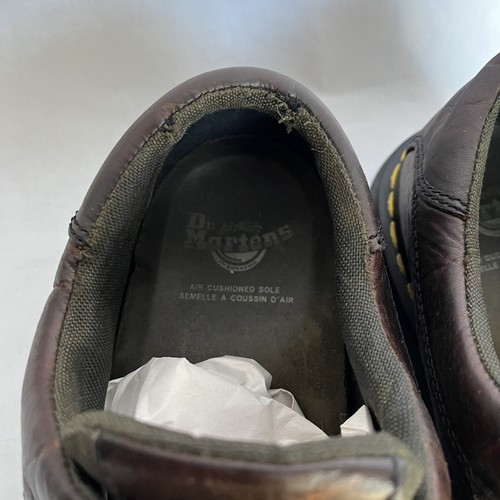 Dr Martens Vintage 8A17 Mens Brown Leather Oxford Shoes Sz 13 Low RARE Boot Lace - Picture 9 of 11