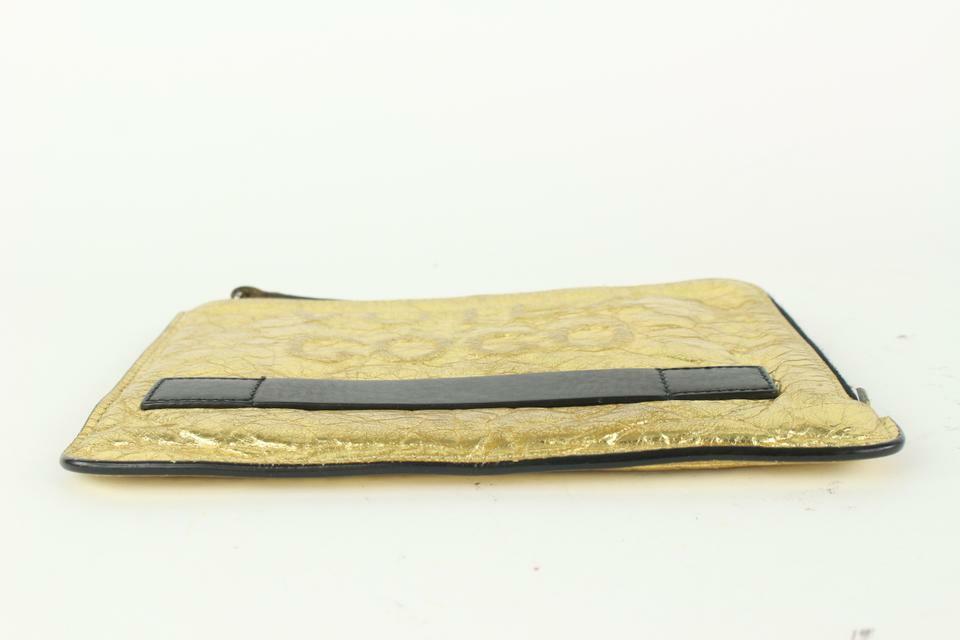 Chanel Votez Coco Gold O-Case Zip Clutch 92cas81 | eBay