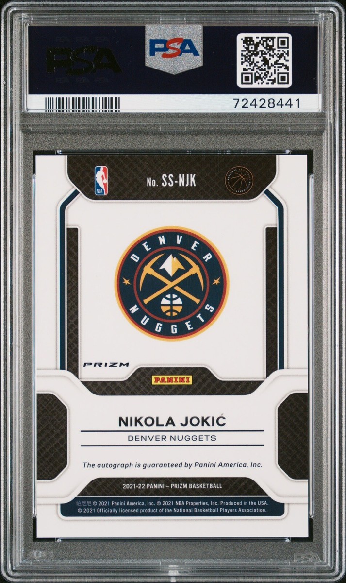 2021-22 Prizm NIKOLA JOKIC Sensational Signatures AUTO Red Choice