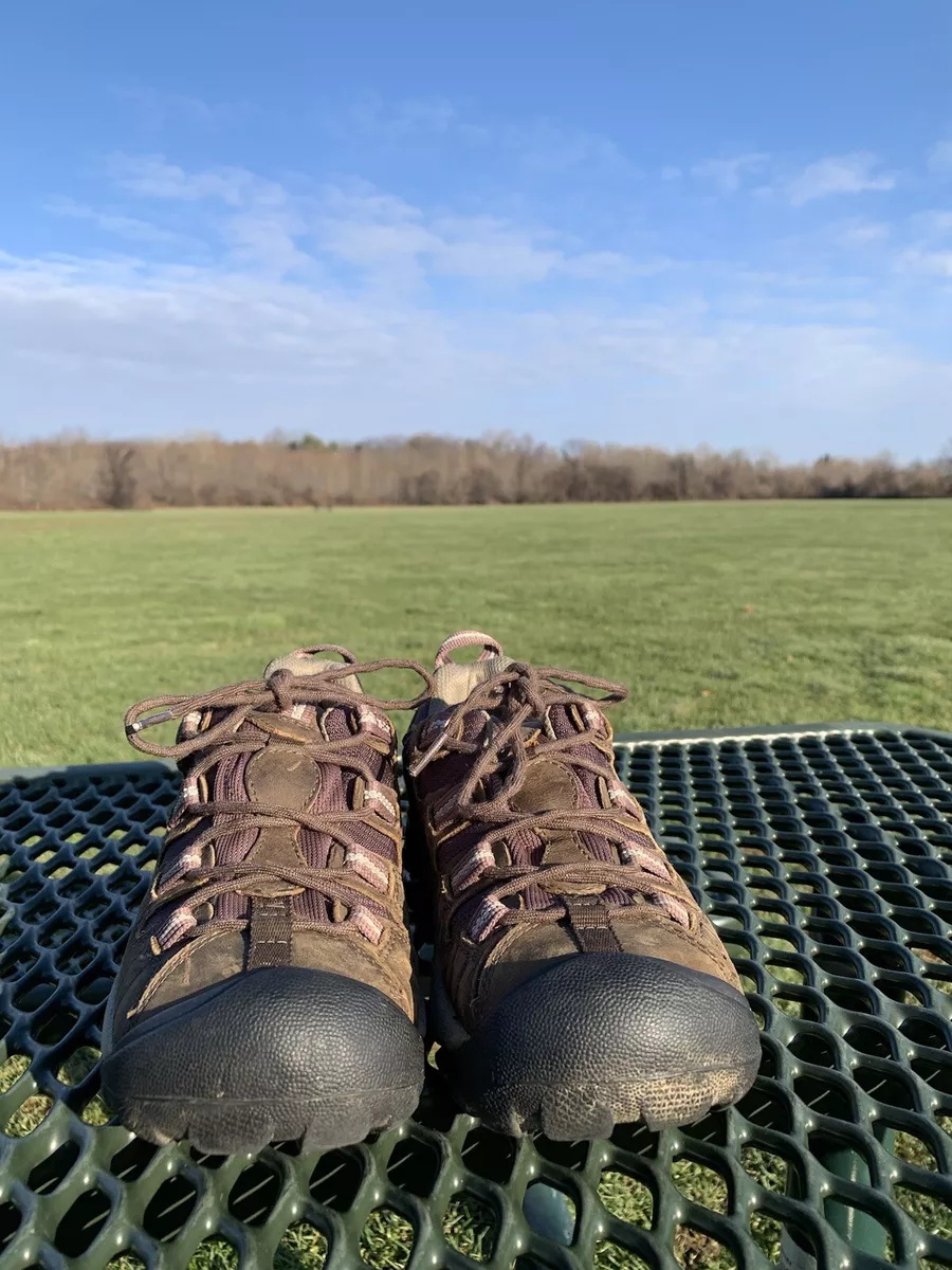 Keen Targhee II Hiking Shoes Womens 7 Brown Leather KEEN DRY