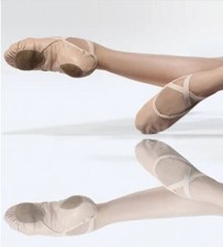 Wear Moi splitsole leather ballet shoes So Soft elastic drawstring W406 sewn