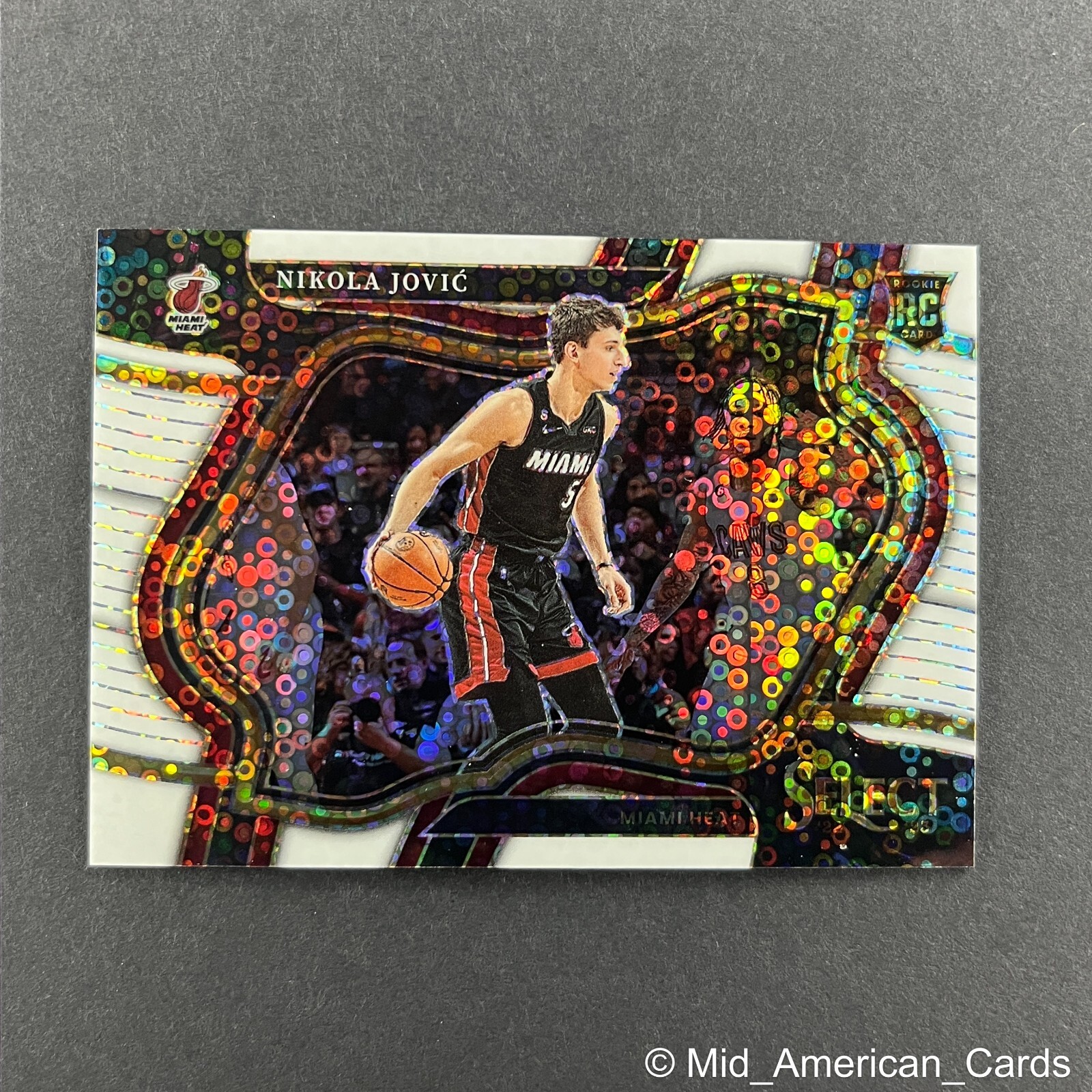 2022-23 Select Nikola Jovic Rookie Courtside White Disco #270 Miami Heat /75