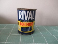 Rival Dog Food tin bank VINTAGE NICE #1