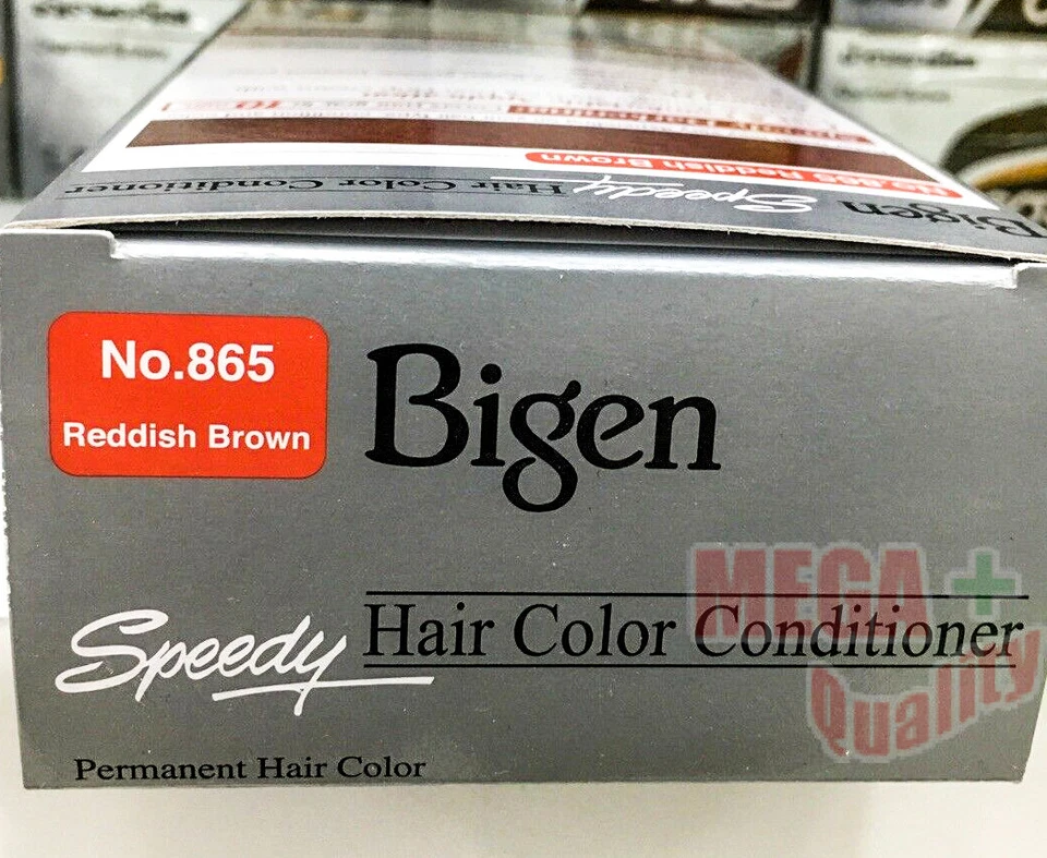 2 x Acondicionador de color para tinte de cabello Bigen Speedy marrón rojizo No. 865 Foto 4 de 4
