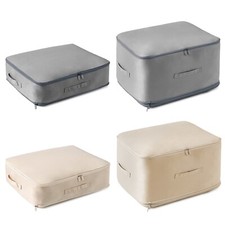 Foldable Large Storage Bag For Comforter Quilt Blanket Clothes Pillows Beddings