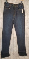 Anthropologie Jeans Womens 26  27 PILCRO Dark Wash Split Hem NEW