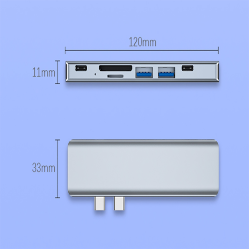 7 in 1 USB C Type C Hub Adapter 40 Gbps for MacBook Pro Apple Docking Station - Bild 6 von 8