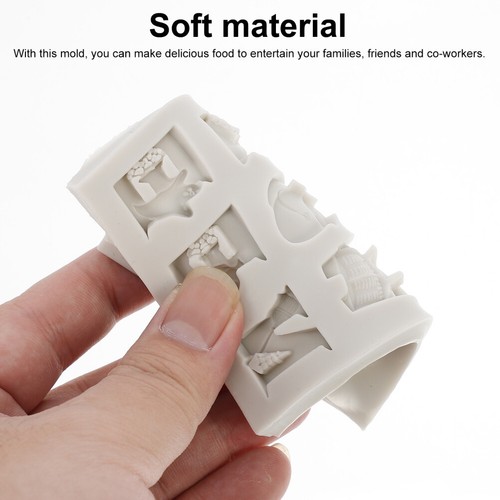 Cake Molds for Baking Letters Baking Halloween Silicone Letter Fondant Molds - Picture 11 of 12