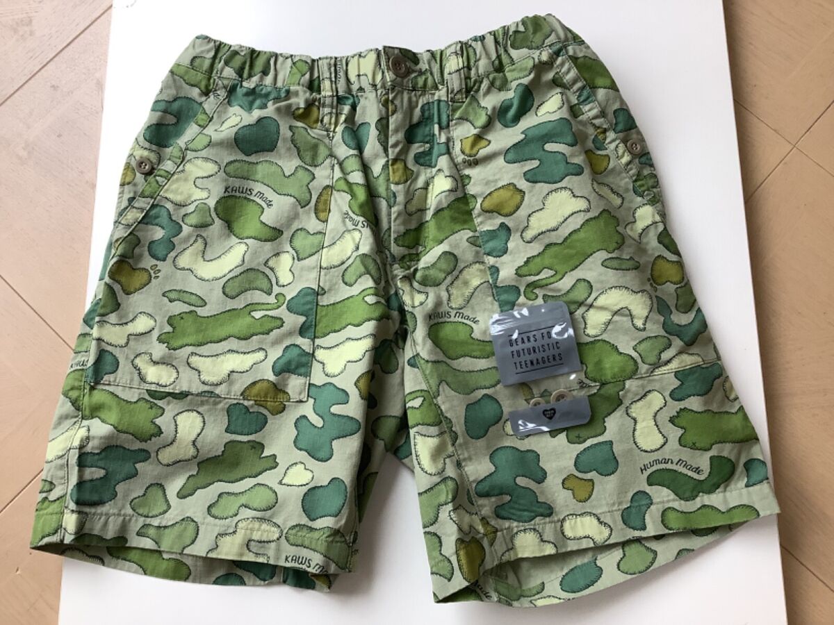 Authentic human made x kaws kaws made shorts men's M olive Authentic human made x kaws kaws made shorts men's M olive