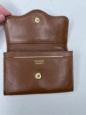 Leather Wallet Brown Small Card Coin Purse Genuine Cowhide Leather