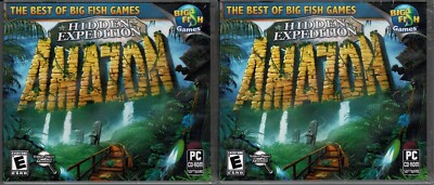 Lot of 2 Hidden Expedition Amazon Pc Brand New Win8 7 XP Hidden Object Game