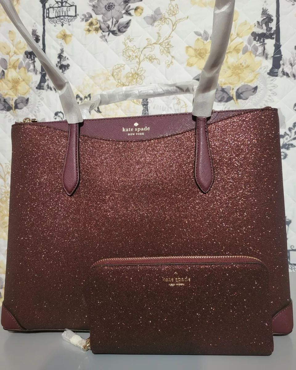 kate spade | Bags | Kate Spade Rose Gold Glitter Tinsel Satchel Crossbody  Handbag Bag | Poshmark