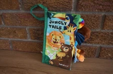 BABY Plush BOOK Hahaland Animal Tails Jungly Soft Cloth Texture Fabric Jungle