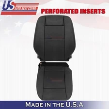 2007 2008 Fits Ford Explorer Sport Trac Driver Top &Bottom Leather Cover Black