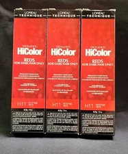 L'Oreal Excellence HiColor for Dark Hair/H11 Intense Red 1.74oz (Pack of 3))