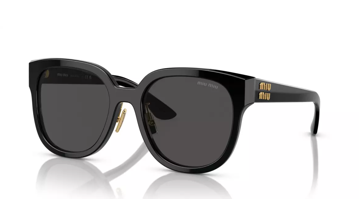 Miu Miu Sunglasses MU 01ZS 1AB5S0 Black grey Woman | eBay