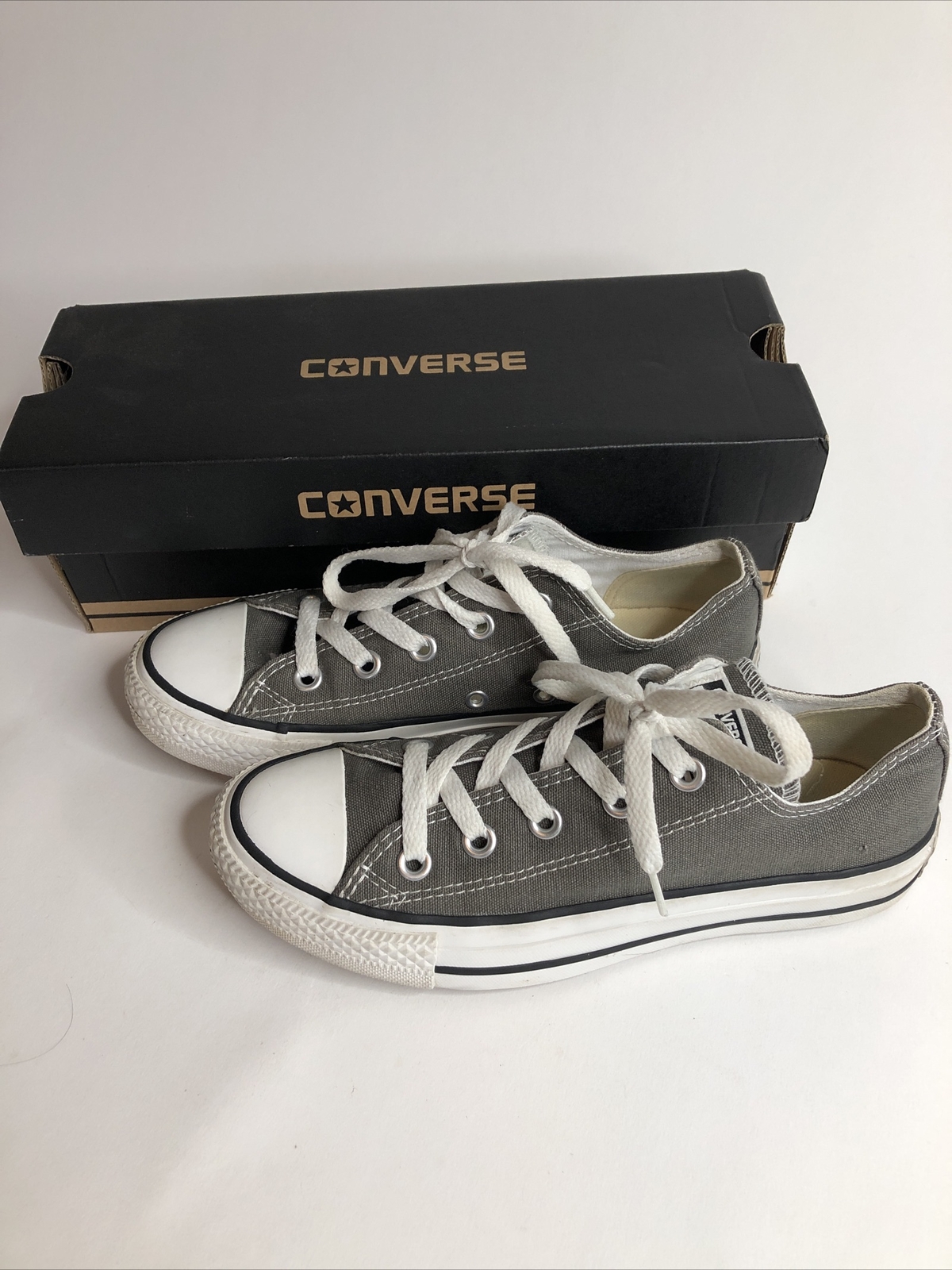 Converse Chuck Taylor All Star Low Sneakers 1J794 Charcoal Shoes Womens  Size 6 | eBay