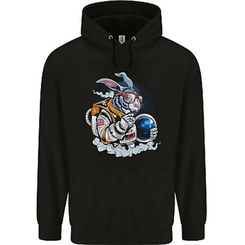 Space Bunny Funny Astronaut Space Rabbit Childrens Kids Hoodie