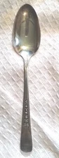WM Rogers MFG CO 1941 Priscilla Lady Ann Oval Serving Spoon Silver Plate 