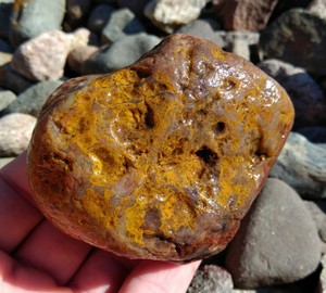 Lake Superior Agate 11.3oz Lightly Exposed Whole Moss Agate Rough