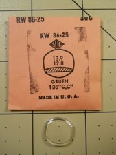 SUC RW86-25 Watch Crystal Fit Gruen 136" C, C" - 13.9 x 12.8 mm Replacement