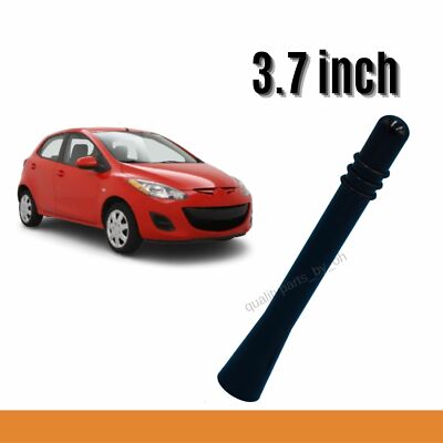 3.7'' Black Short Replacement Mast Radio Aerial Antenna For Mazda 2 (2012-2019)