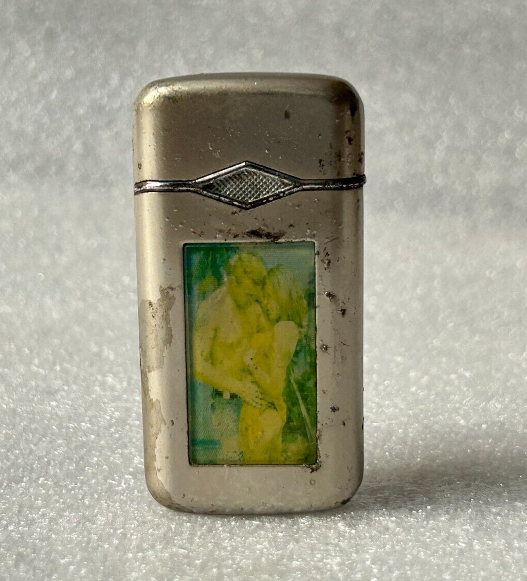 small cigarette lighter OLD VINTAGE CIGARETTE LIGHTER TOBACCIANA SMALL METAL POCKET 3D LIGHTER (ML2)