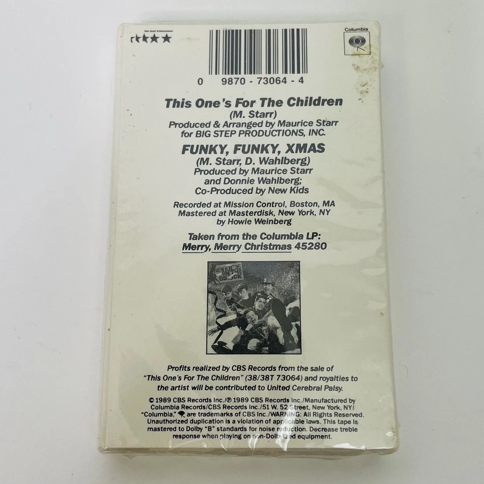 New Kids On The Block This One's For The Children (Cassette Single, 1989) Sealed - Image 3 of 4