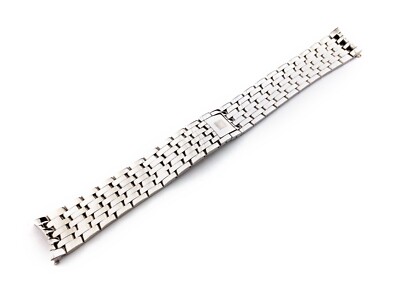 20mm Silver Stainless Steel Strap Band Bracelet fits OMEGA Watch + pins/tool