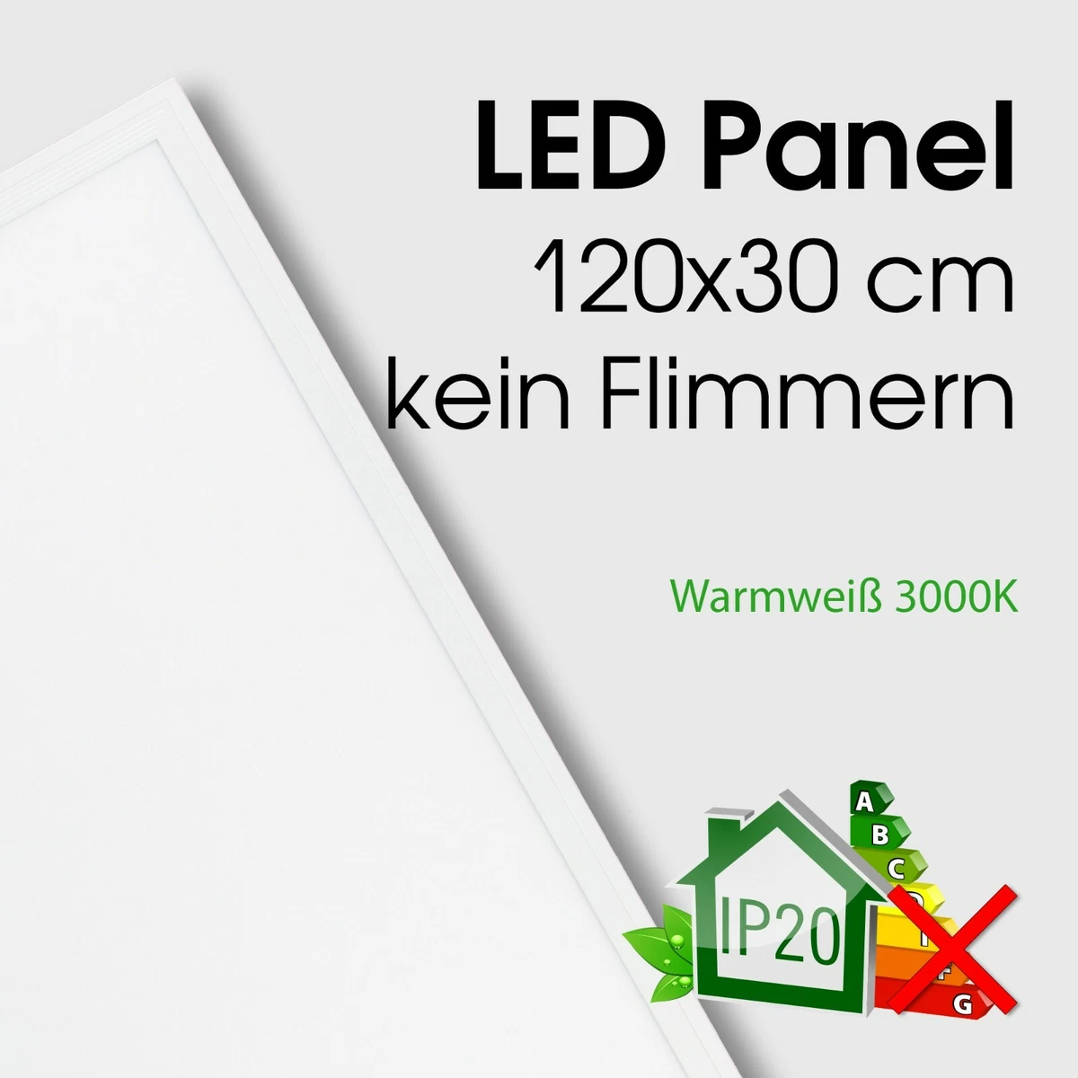 LED Panel 120x30 Dimmbar 2700-5000K Mit Fernbedienung