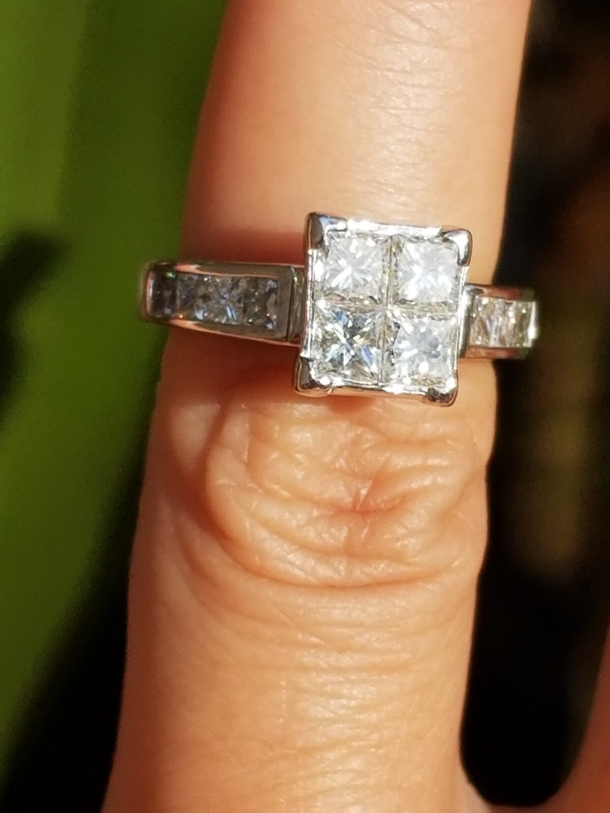 Quality Crafted Multi Princess Diamond Cluster 14… - image 15