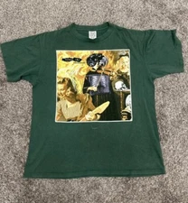 Remake Green Day Insomniac tour tee, iconic rock band shirt, dark green color