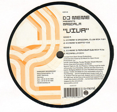 DJ MEME - Viva - Presents Mandala - Kneedeep - 2005 - Germany - KDR 08