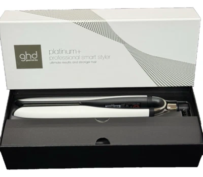 ghd Platinum Plus + Haarglätter & Professioneller Styler in Weiß - Brandneu
