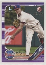 2019 Bowman Draft Purple 246/250 Erik Miller #BD-191 18pd