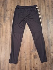 Women's adidas track pants size medium black White Stripes