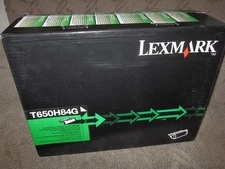 Lexmark T650H84G Black High Yield Toner Cartridge Genuine OEM T650 T652 T654 New