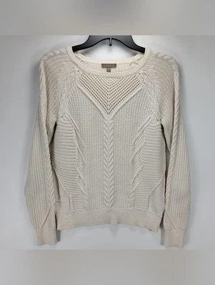 Lilla P Cable Knit Sweater Women Small Quiet Luxury Old Money Dainty Academia - Image 1 of 4