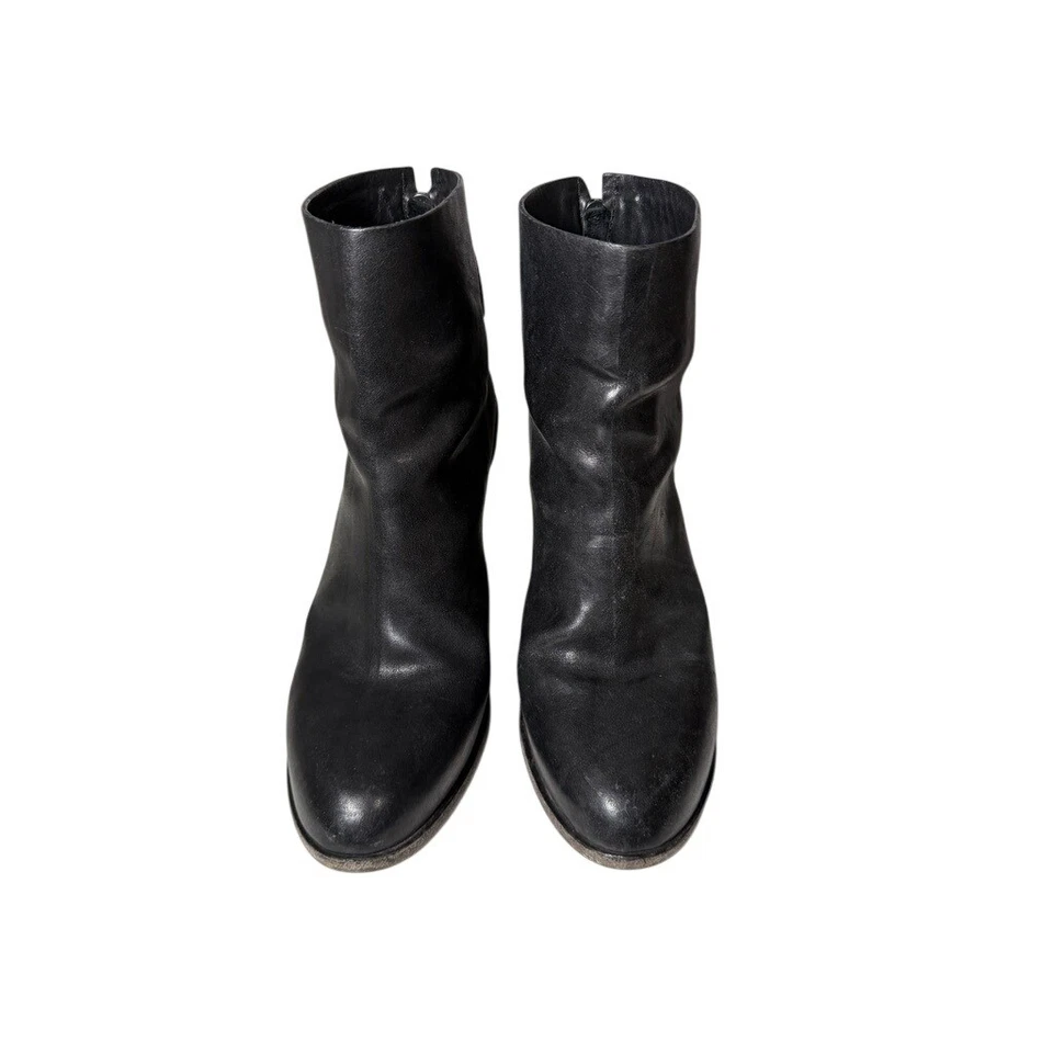 Botas al Tobillo Rag & Bone Cuero Negro Tacón Bloque Hechas en Italia Para Mujer Talla 38.5 Foto 2 de 4