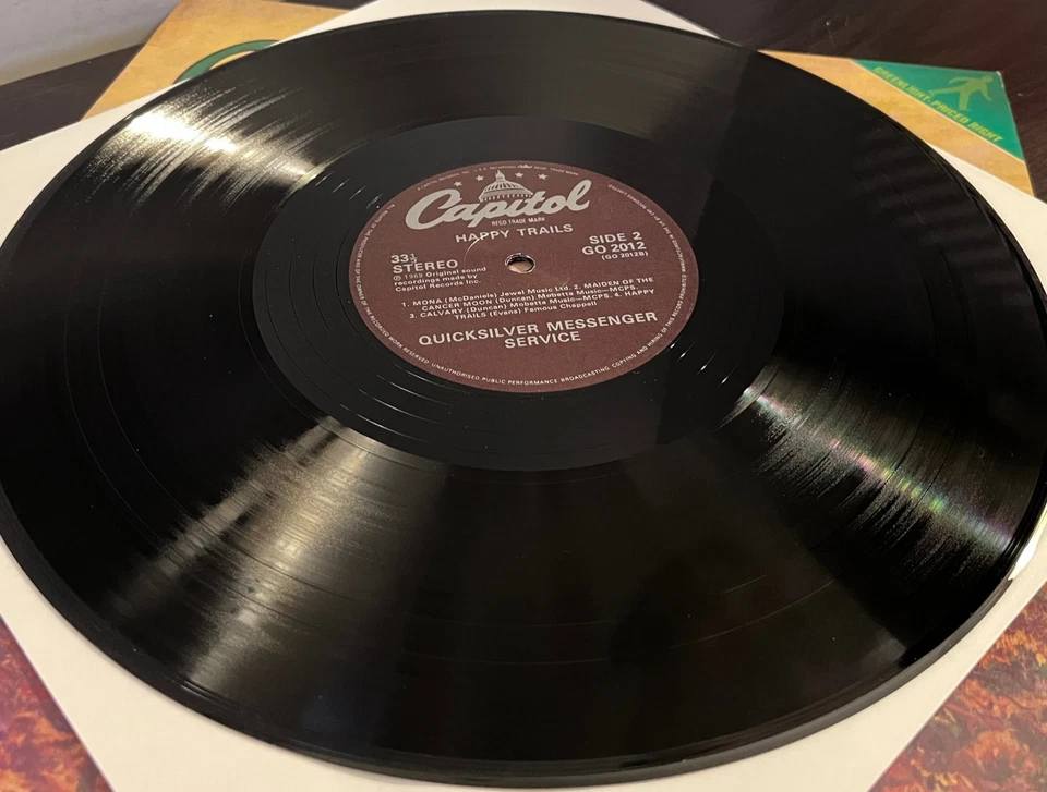 QUICKSILVER MESSENGER SERVICE - Happy Trails (UK Press) 12" Vinyl Record LP - EX - Image 3 of 3