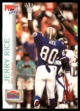 Jerry Rice 1992 Pro Set #418 49ers NFL READ FREE SHIPPING AutographDen