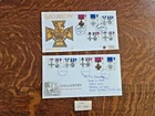 2 British Gallantry FDCs, Issued 1990